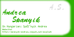 andrea spanyik business card